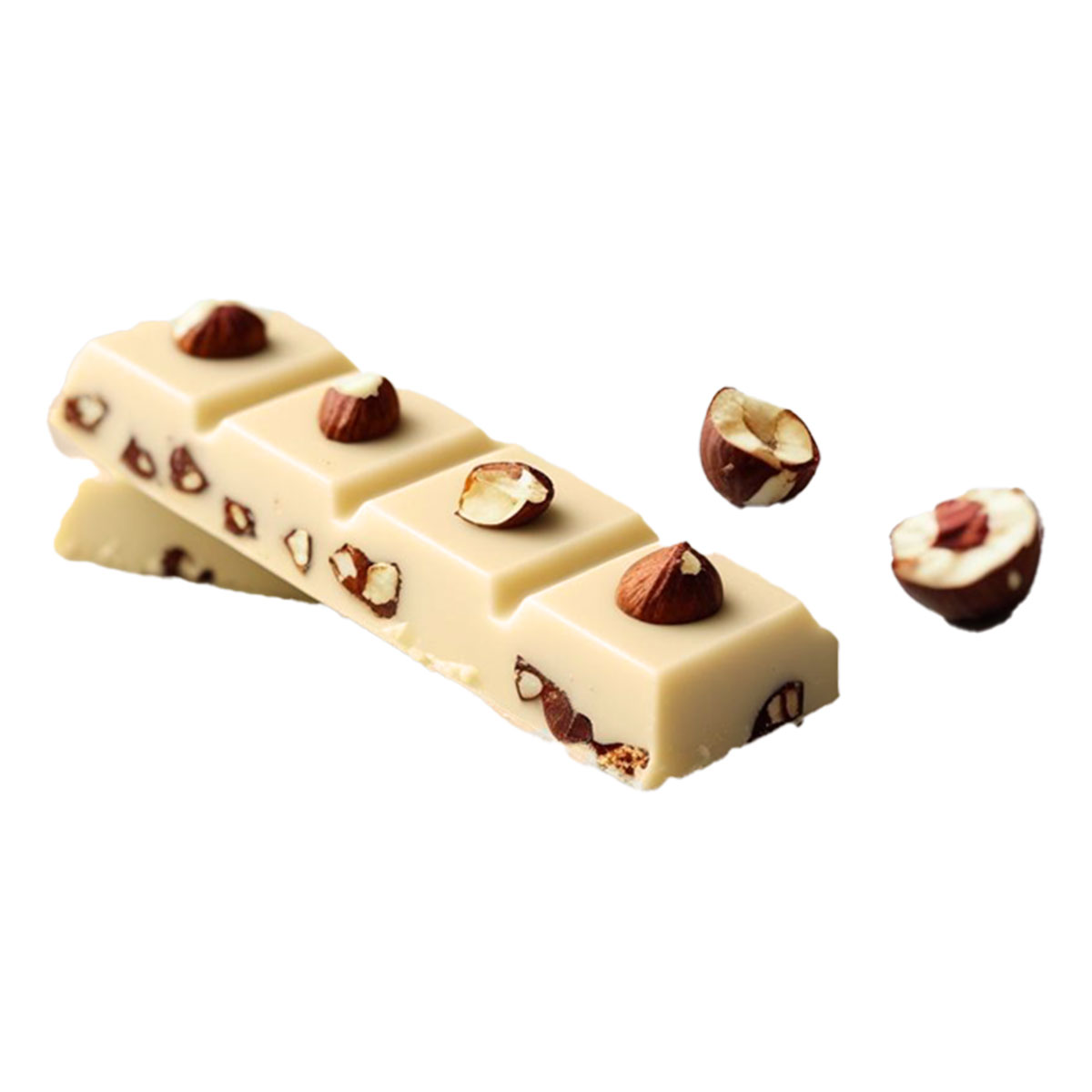 Hvid chokolade med hasselnødder