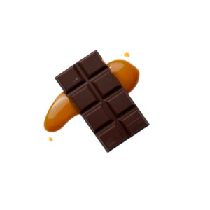Mørk chokoladebar med karamel